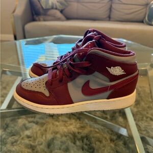 Size 5y - Jordan 1 High Mid Low Cherrywood Red Gray Grey